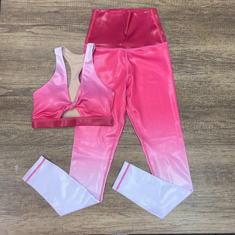 Bra and Leggings Combo- Ombre Pink
